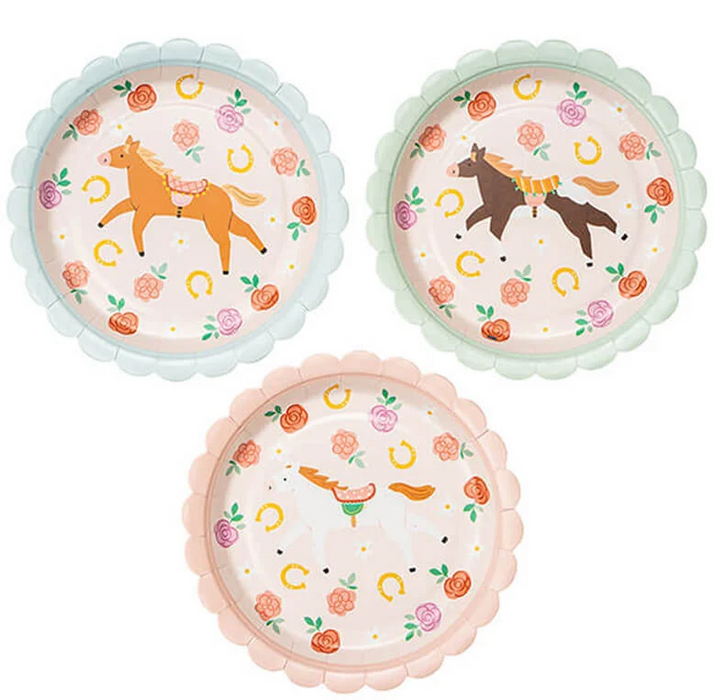 Horsey Party Paper Plates 7in | 6ct