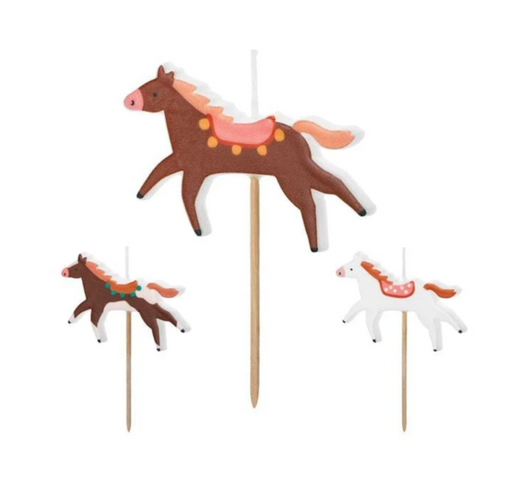 Horsey Party Candles | 3ct