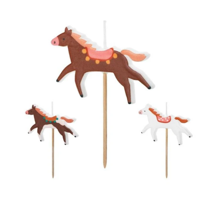 Horsey Party Candles | 3ct
