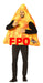 Full-length product photo of the Doritos Chip Costume, a soft wear-it Rasta Imposta doritos chip costume worn by an adult, shown against a plain white background — a fun dress-up piece for Halloween and costume parties.