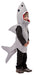 Full-length product photo of the Sand Shark Costume, a soft wear-it Rasta Imposta sand shark costume worn by a child, shown against a plain white background — a fun dress-up piece for Halloween and costume parties.