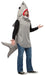 Full-length product photo of the Sand Shark Costume, a soft wear-it Rasta Imposta sand shark costume worn by an adult, shown against a plain white background — a fun dress-up piece for Halloween and costume parties.