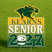 Kearns Senior 2027 graphic with a green and yellow panther mascot logo above large white text reading 'KEARNS SENIOR 2027' on a yellow-to-green gradient background.