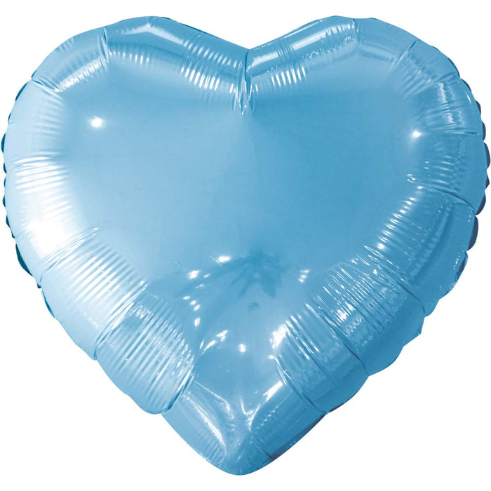 18" Light Blue Heart Mylar | 1ct