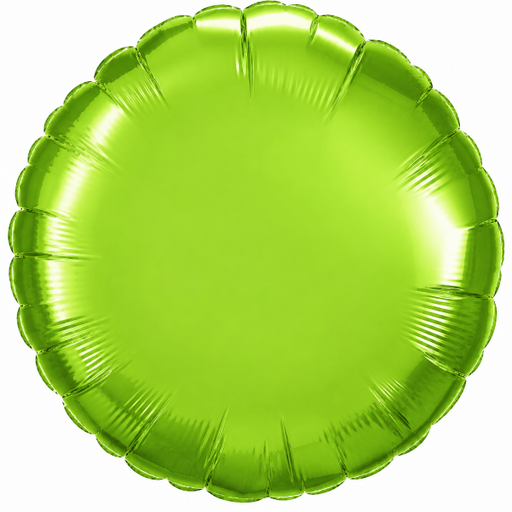 18" Lime Green Round Mylar | 1ct