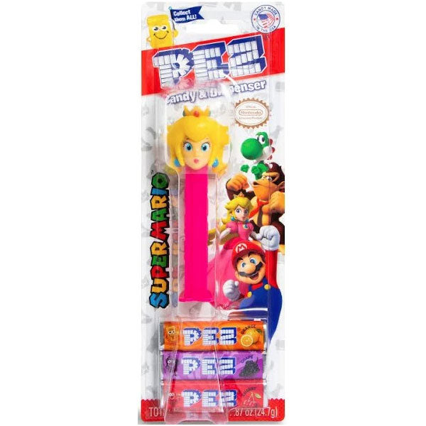 Mario Bros Princess Peach PEZ Dispenser 0.87oz | 1 ct