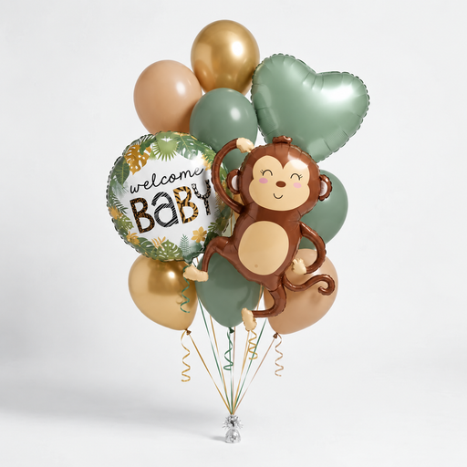 Mamma's Little Monkey Balloon Bouquet | 12pc