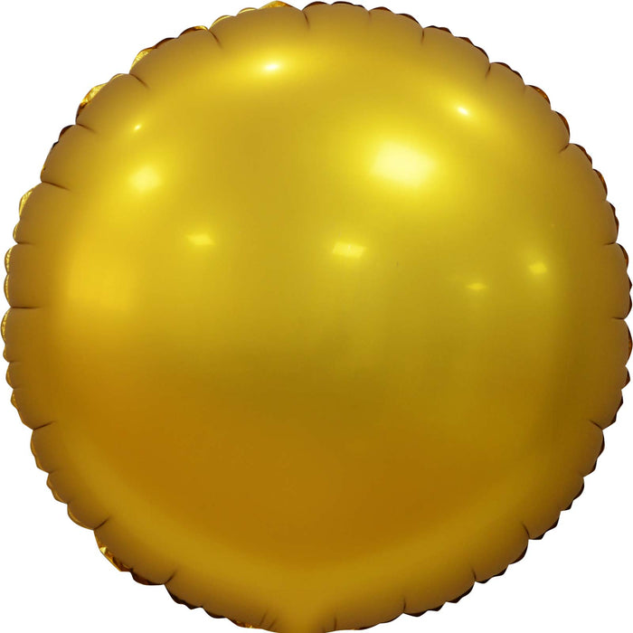 18" Matte Gold Round Mylar | 1ct