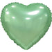 18" Jade Green Heart Mylar | 1ct