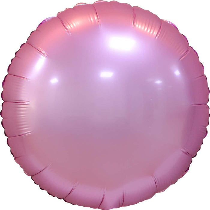 18" Matte Light Pink Round | 1ct