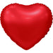 18" Matte Red Heart | 1ct