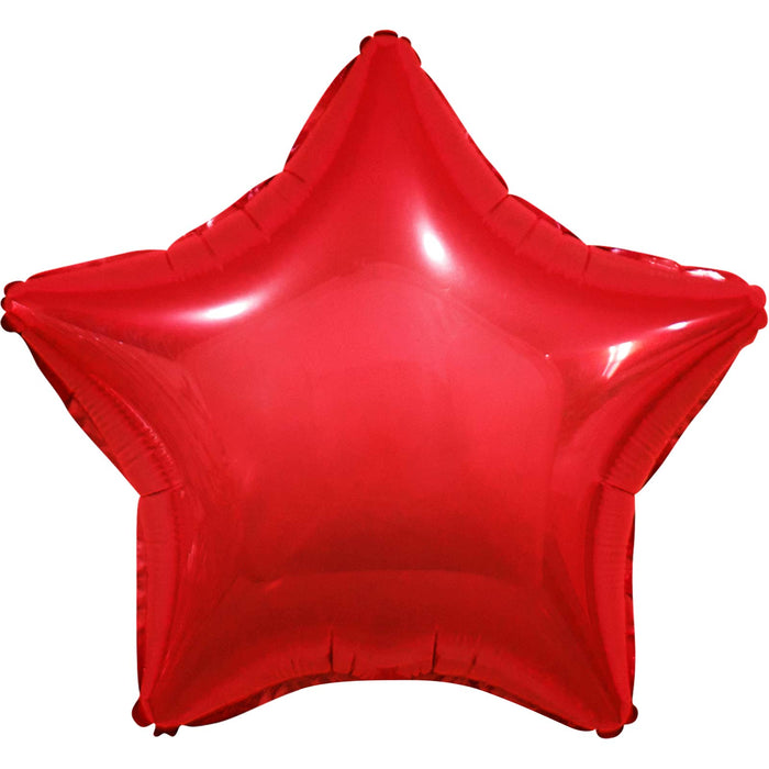 18" Matte Red Star | 1ct
