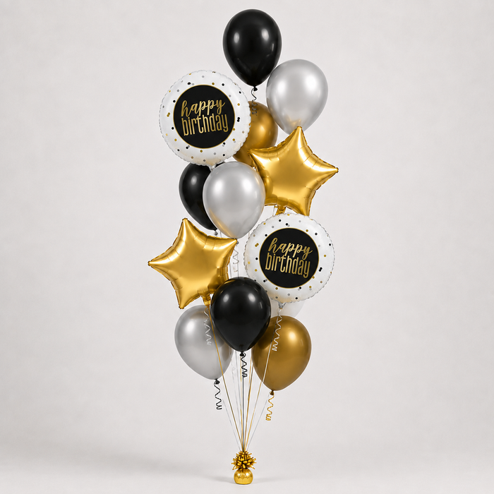 Metallic Birthday - Themed Bouquet | 13pc