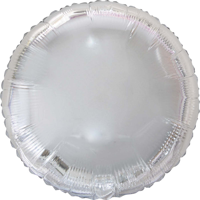 18" Silver Round Mylar | 1ct