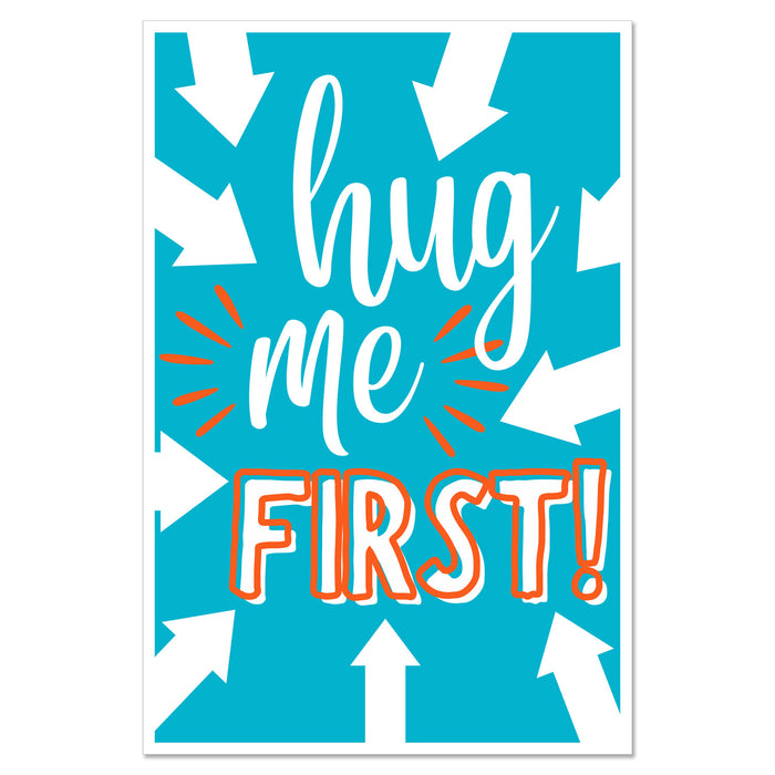 A Missionary Hug Me First Mini Sign.