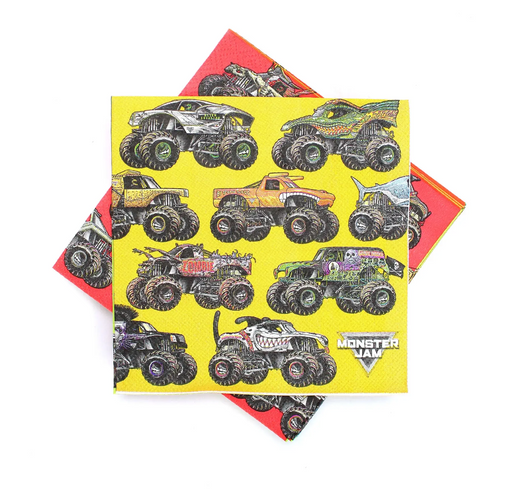 Monster Jam Beverage Napkins | 16ct