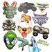 Monster Jam Photo Props | 12ct