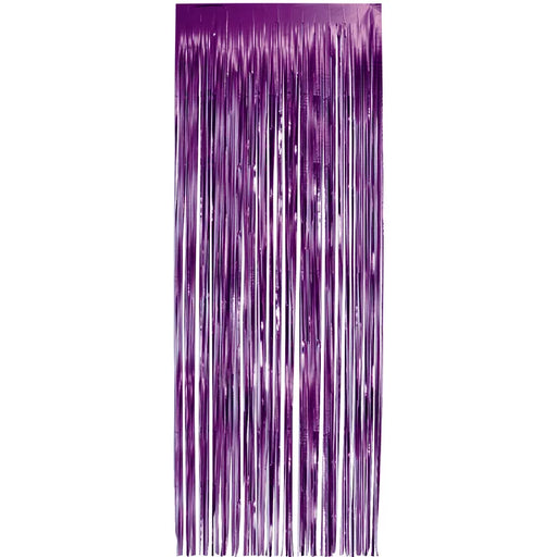 Purple Foil Fringe Curtain | 1ct