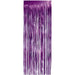 Purple Foil Fringe Curtain shown against a plain white background — a party decorations party item.