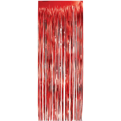 Red Foil Fringe Curtain | 1ct