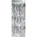 Silver Foil Fringe Curtain shown against a plain white background — a party decorations party item.