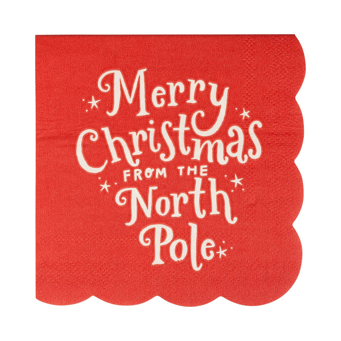 Merry Christmas Cocktail Napkin | 24ct