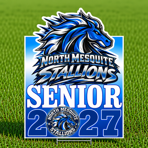 North Mesquite TX High School 2027 SR Yard Sign 22"x28" | 1ct