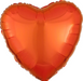 18" Orange Heart Mylar | 1ct