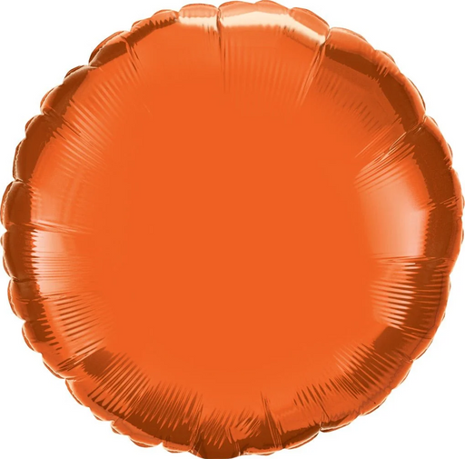18" Orange Round Mylar | 1ct
