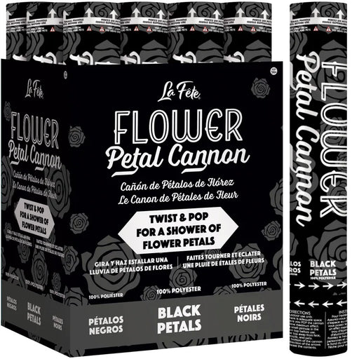 12" Flower Petal Cannon Black | 1ct