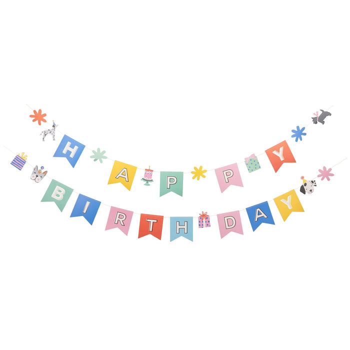 Happy Birthday Banner - Dog | 2pc