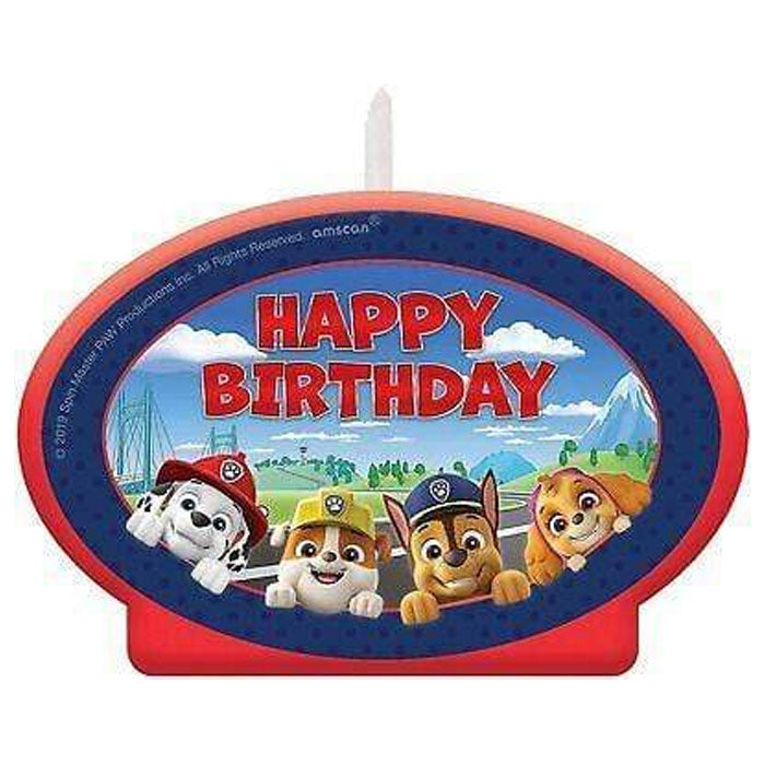 Paw Patrol Happy Birthday Candle 4.5" | 1 ct