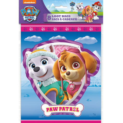 Paw Patrol Girl Loot Bags | 8ct