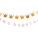 Princess Crowns And Pom Pom Tulle Banner Set