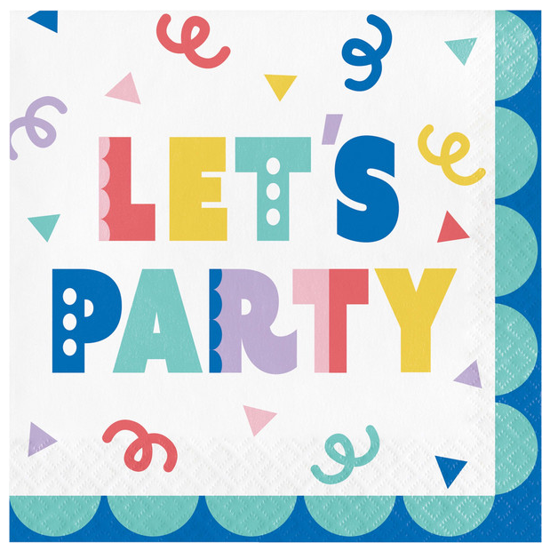 Party Patterns Lunch Napkins | 16ct