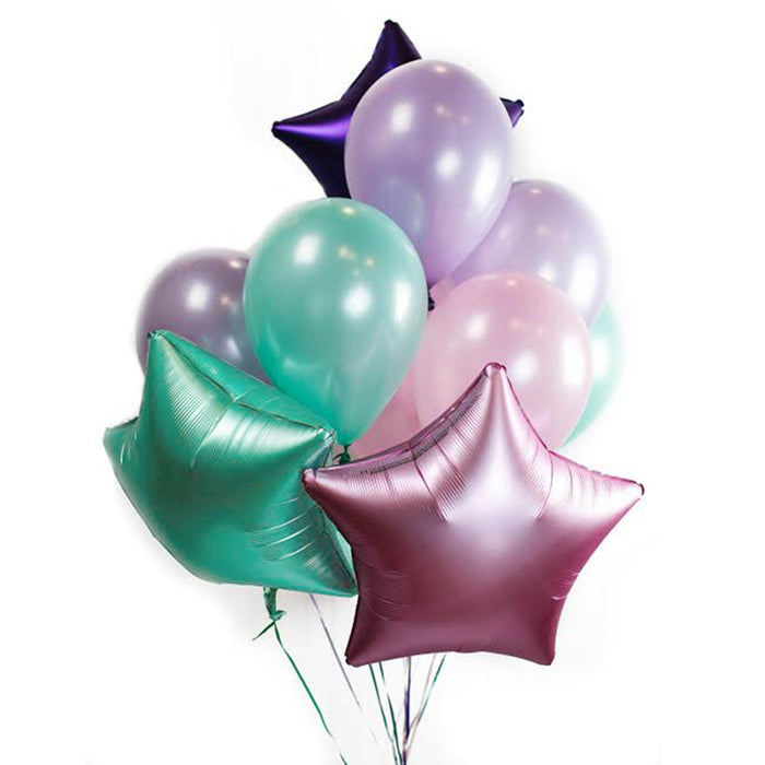 A Pastel Star Balloon Bouquet.