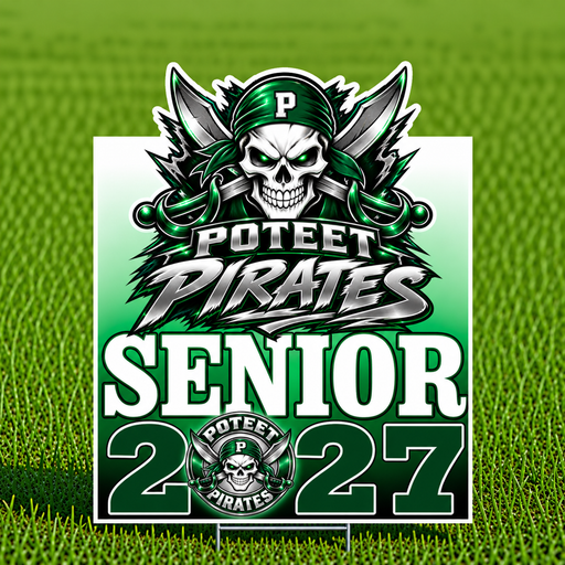 Poteet TX High School 2027 SR Yard Sign 22"x28" | 1ct