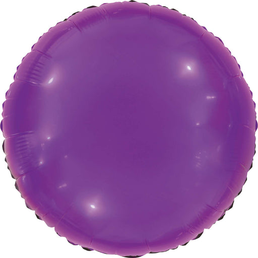 18" Purple Round Mylar | 1ct