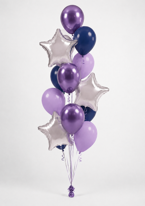Purple Galaxy - Themed Accent Bouquet | 15pc