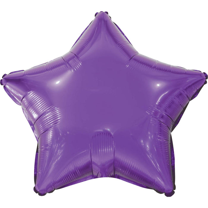 18" Purple Star Mylar | 1ct