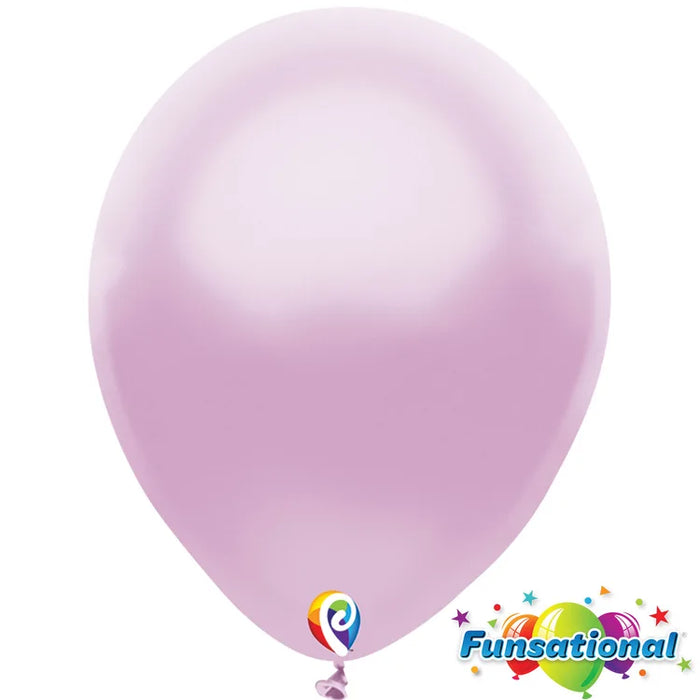 12" Pearl Lilac Funsational shown against a plain white background — a latex balloons party item.