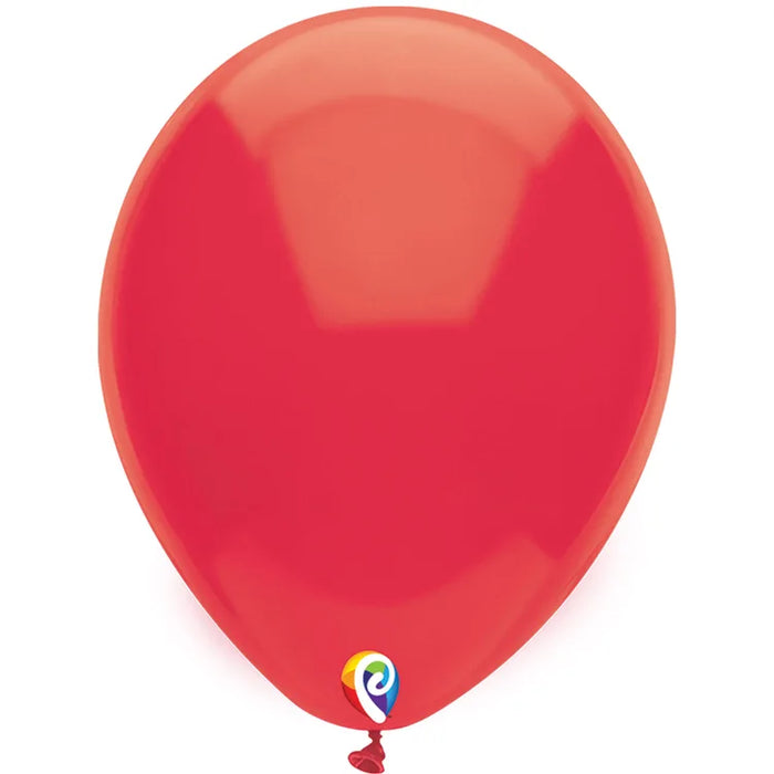 7" Red Funsational shown against a plain white background — a latex balloons party item.