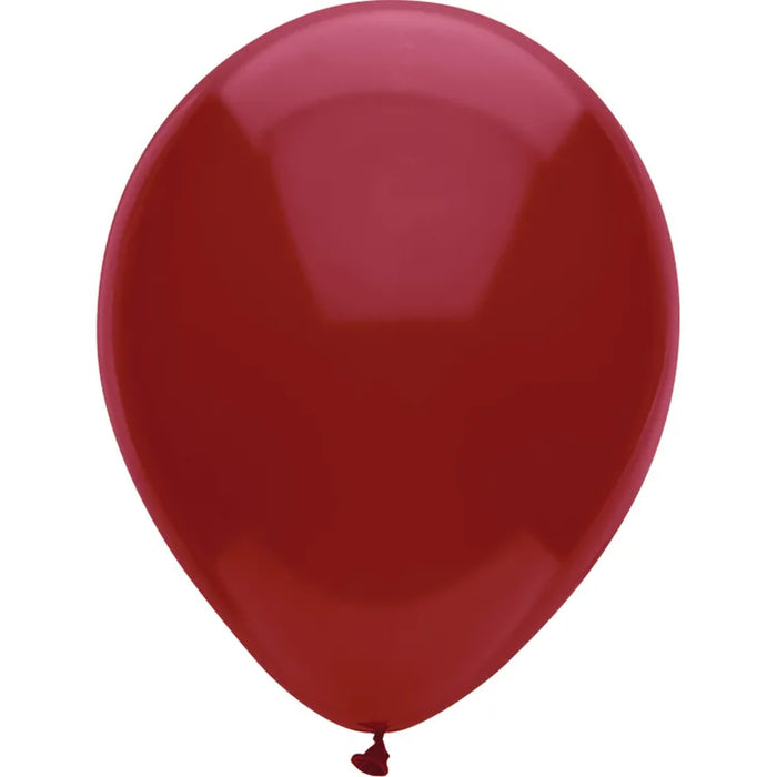 7" Standard Burgundy Funsational shown against a plain white background — a latex balloons party item.
