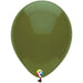 12" Round Olive shown against a plain white background — a latex balloons party item.