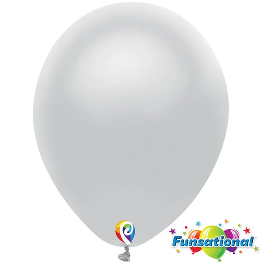 12" Metallic Silver Funsational | 12ct
