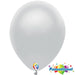 12" Metallic Silver Funsational shown against a plain white background — a latex balloons party item.