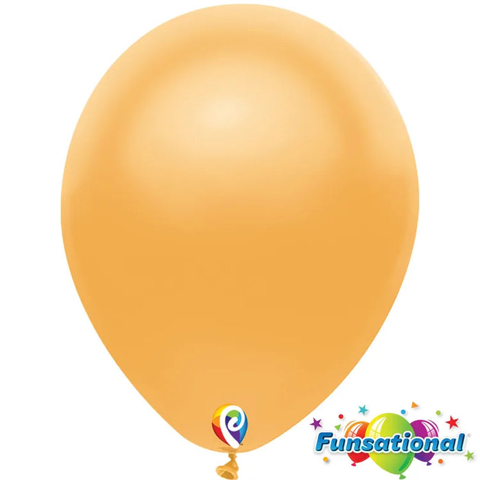 12" Metallic Gold Funsational shown against a plain white background — a latex balloons party item.