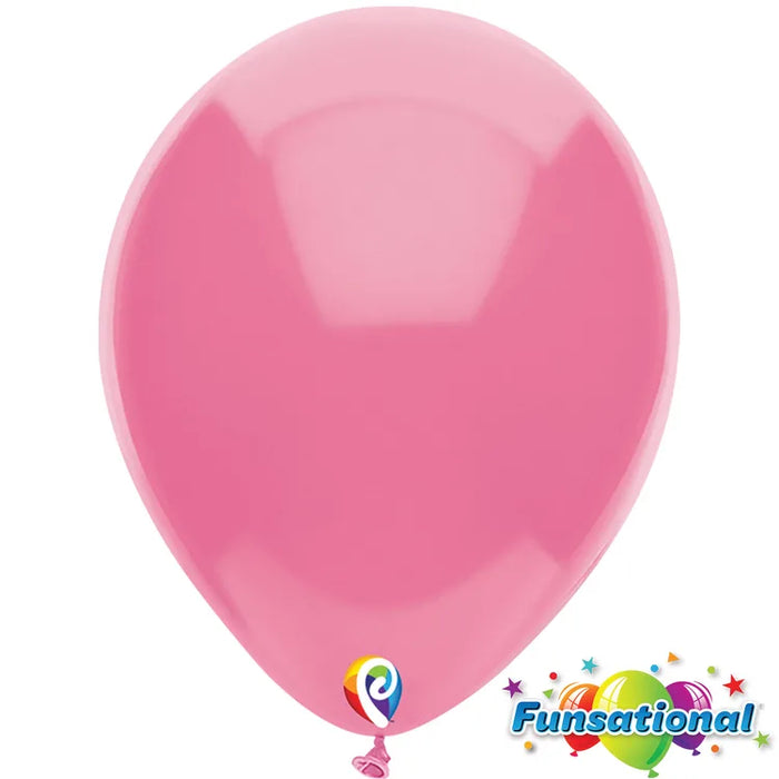12" Hot Pink Funsational shown against a plain white background — a latex balloons party item.