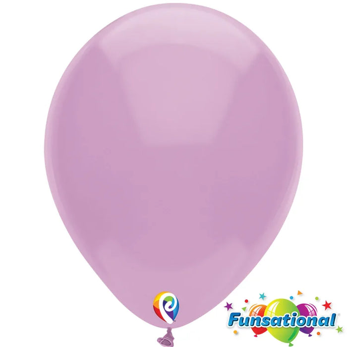 12" Lilac Funsational shown against a plain white background — a latex balloons party item.