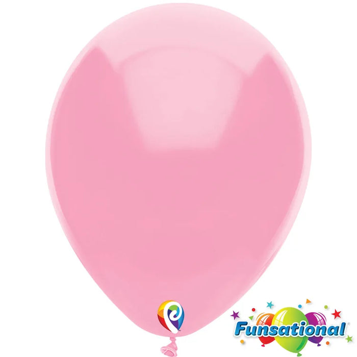 12" Pink Funsational shown against a plain white background — a latex balloons party item.